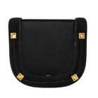 Manhattan Comfort Amirah Modern Velvet Lounge Chair in Black