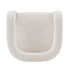 Manhattan Comfort Amirah Modern Velvet Lounge Chair in White