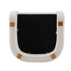 Manhattan Comfort Amirah Modern Velvet Lounge Chair in White