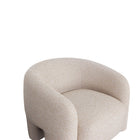 Manhattan Comfort Sylvia Modern Glam Tweed Lounge Chair in Gold Dust