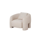 Manhattan Comfort Sylvia Modern Glam Tweed Lounge Chair in Gold Dust