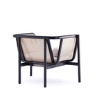 Manhattan Comfort Versailles Industry Chic Cane Wood Accent Armchair in Cream