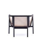 Manhattan Comfort Versailles Industry Chic Cane Wood Accent Armchair in Cream