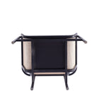 Manhattan Comfort Versailles Industry Chic Cane Wood Accent Armchair in Cream