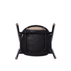 Manhattan Comfort Versailles Industry Chic Wood Accent Armchair in Black and Natural