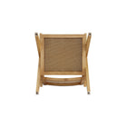 Manhattan Comfort Hamlet Industry Chic Cane Back Wood Accent Armchair in Natural