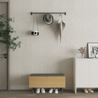 Manhattan Comfort Paloma Modern Accent Storage Bench in Light Oak