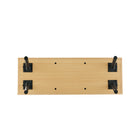 Manhattan Comfort Paloma Modern Accent Storage Bench in Light Oak