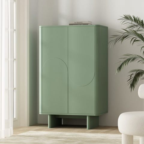 Manhattan Comfort Ella Modern 32" Accent Cabinet in Sage Green