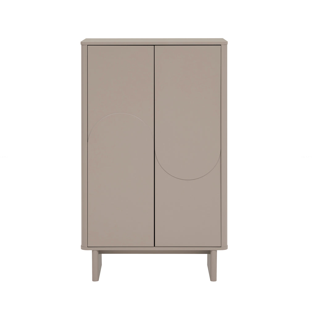 Manhattan Comfort Ella Modern 32" Accent Cabinet in Mocha