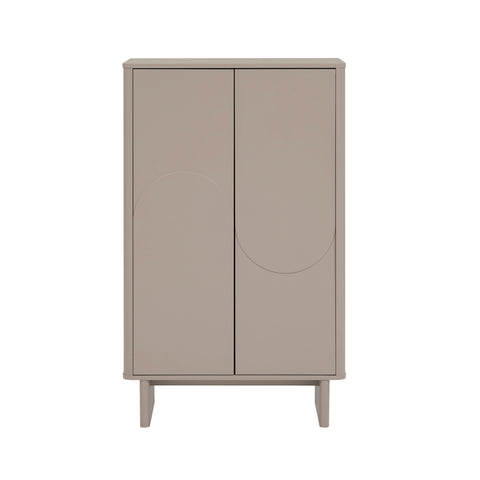 Manhattan Comfort Ella Modern 32" Accent Cabinet in Mocha