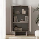 Manhattan Comfort Ella Modern 32" Accent Cabinet in Mocha