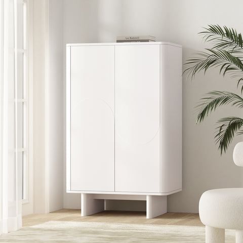 Manhattan Comfort Ella Modern 32" Accent Cabinet in White