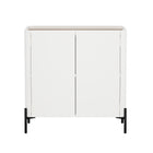 Manhattan Comfort Abbey Modern 32" Accent Cabinet in Maple and Off White