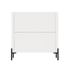 Manhattan Comfort Abbey Modern 32" Accent Cabinet in Maple and Off White
