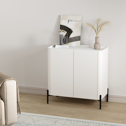Manhattan Comfort Abbey Modern 32" Accent Cabinet in White
