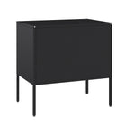 Manhattan Comfort Ava Modern 24" Metal Accent Cabinet in Black