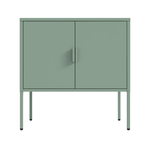 Manhattan Comfort Ava Modern 24" Metal Accent Cabinet in Sage Green