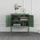 Manhattan Comfort Ava Modern 24" Metal Accent Cabinet in Sage Green
