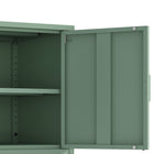 Manhattan Comfort Ava Modern 24" Metal Accent Cabinet in Sage Green