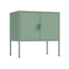 Manhattan Comfort Ava Modern 24" Metal Accent Cabinet in Sage Green