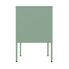 Manhattan Comfort Ava Modern 24" Metal Accent Cabinet in Sage Green