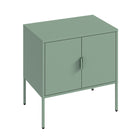 Manhattan Comfort Ava Modern 24" Metal Accent Cabinet in Sage Green