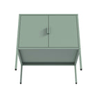 Manhattan Comfort Ava Modern 24" Metal Accent Cabinet in Sage Green