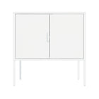Manhattan Comfort Ava Modern 24" Metal Accent Cabinet in White