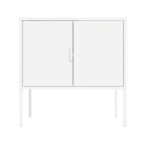 Manhattan Comfort Ava Modern 24" Metal Accent Cabinet in White