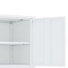 Manhattan Comfort Ava Modern 24" Metal Accent Cabinet in White