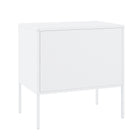 Manhattan Comfort Ava Modern 24" Metal Accent Cabinet in White