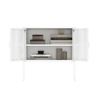 Manhattan Comfort Ava Modern 24" Metal Accent Cabinet in White