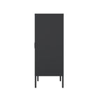 Manhattan Comfort Naomi Modern 32" Metal Accent Cabinet in Black