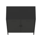 Manhattan Comfort Naomi Modern 32" Metal Accent Cabinet in Black