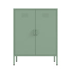 Manhattan Comfort Naomi Modern 32" Metal Accent Cabinet in Sage Green