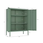 Manhattan Comfort Naomi Modern 32" Metal Accent Cabinet in Sage Green