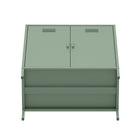 Manhattan Comfort Naomi Modern 32" Metal Accent Cabinet in Sage Green