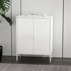 Manhattan Comfort Naomi Modern 32" Metal Accent Cabinet in White