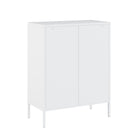 Manhattan Comfort Naomi Modern 32" Metal Accent Cabinet in White