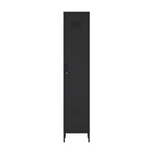 Manhattan Comfort Naomi Modern 15" Metal Storage Cabinet in Black