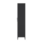 Manhattan Comfort Naomi Modern 15" Metal Storage Cabinet in Black