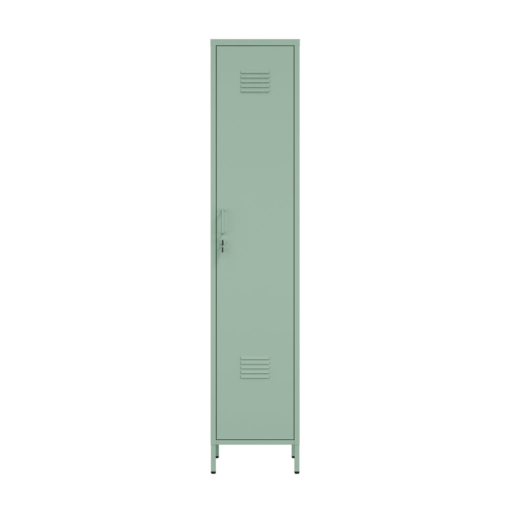 Manhattan Comfort Naomi Modern 15" Metal Storage Cabinet in Sage Green
