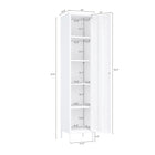 Manhattan Comfort Naomi Modern 15" Metal Storage Cabinet in White