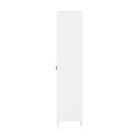 Manhattan Comfort Naomi Modern 15" Metal Storage Cabinet in White