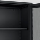 Manhattan Comfort Amelia Modern 32" Metal Accent Cabinet in Black
