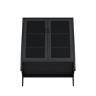 Manhattan Comfort Amelia Modern 32" Metal Accent Cabinet in Black
