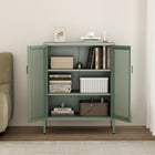 Manhattan Comfort Amelia Modern 32" Metal Accent Cabinet in Sage Green