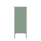 Manhattan Comfort Amelia Modern 32" Metal Accent Cabinet in Sage Green