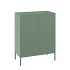 Manhattan Comfort Amelia Modern 32" Metal Accent Cabinet in Sage Green